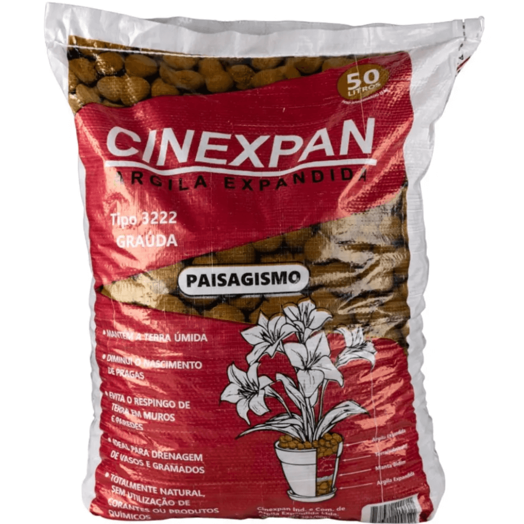 Argila Expandida Jardim Paisagismo Vasos Construção 50 Lts.