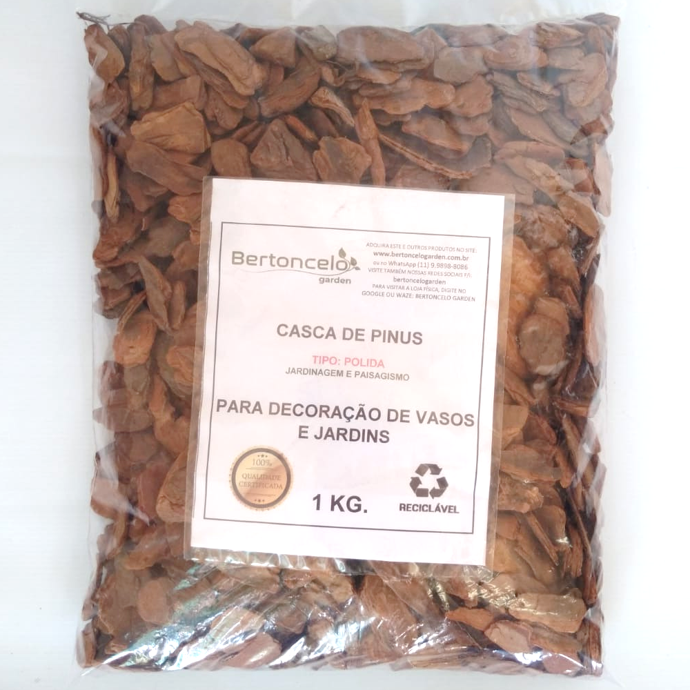 Casca de Pinus Polida 1kg