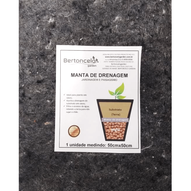 Manta para drenagem