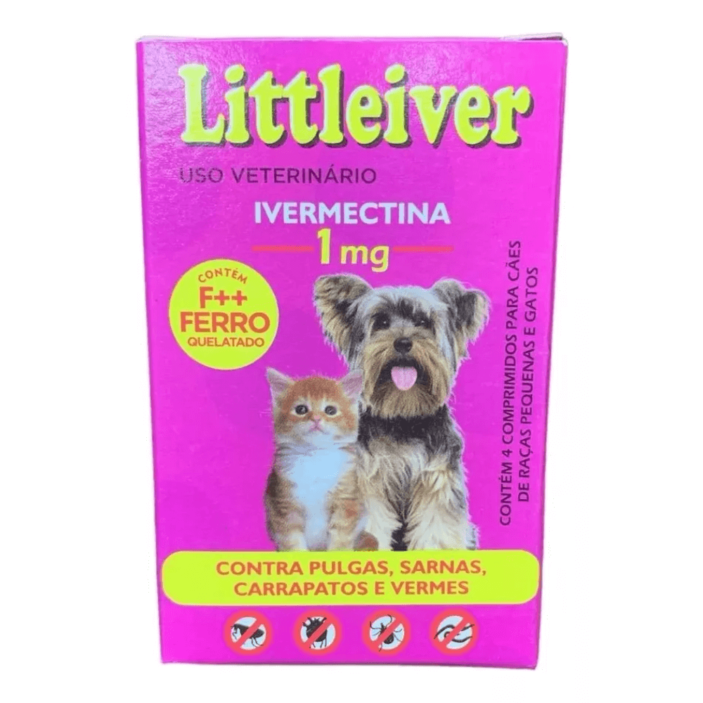 Littleiver Anti-pulgas Carrapatos, Sarnas e Vermes