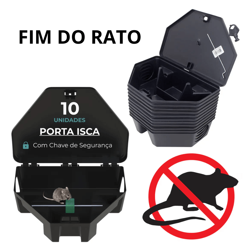 kit Refil para Porta Iscas FIM DO RATO