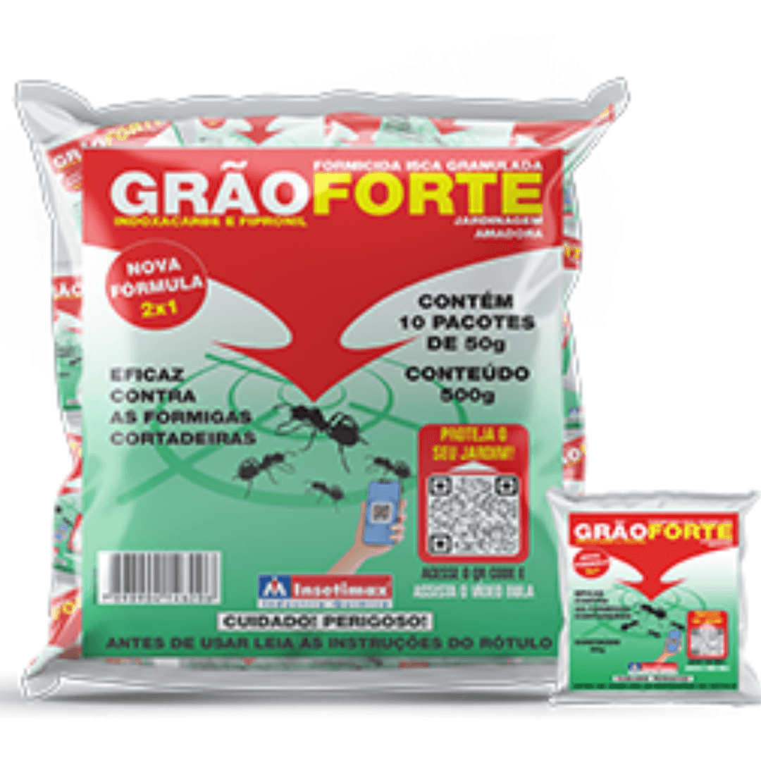 Grão Forte Formicida Isca Granulada Para Formiga Cortadeira 500g
