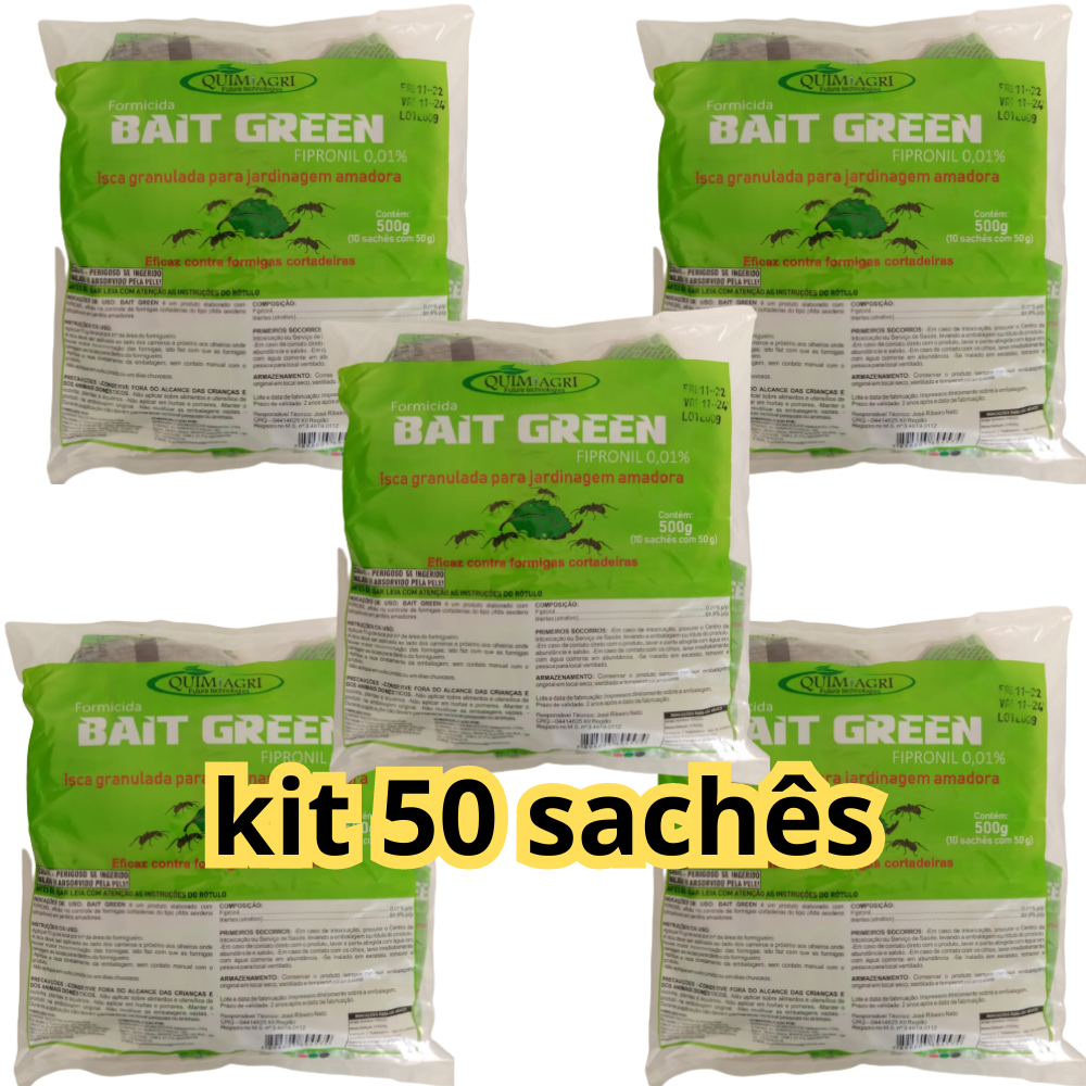 Isca anti formiga cortadeira Kit 50 Sachês