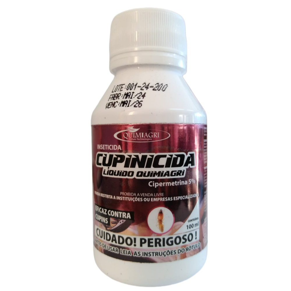 Cupinicida Líquido Mata Cupim Carrapatos Pulgas Concentrado 100ml
