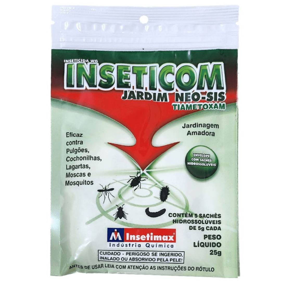 Inseticida em Sachês Hidrossolúveis Concentrado Inseticom Jardim Neo-Sis Insetimax