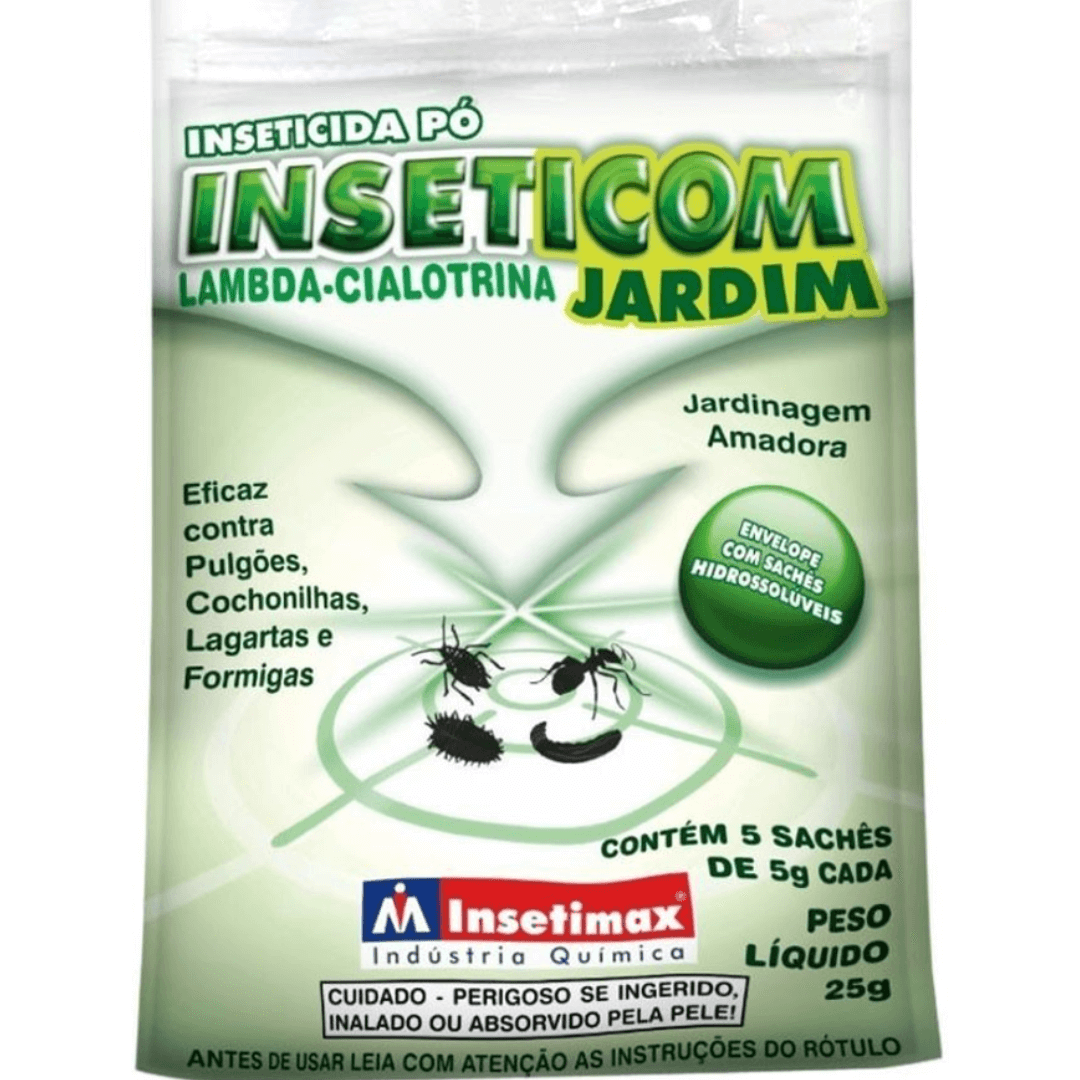 Inseticida em Sachês Inseticom Jardim Lambda Cialotrina Insetimax