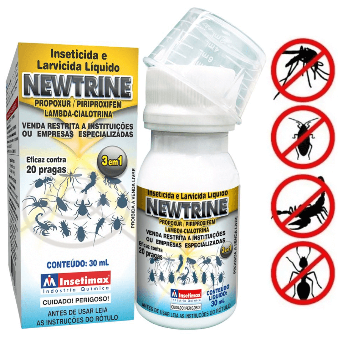 Inseticida Larvicida e Acaricida Concentrado Newtrine Eficaz Contra mais de 20 Tipos de Pragas