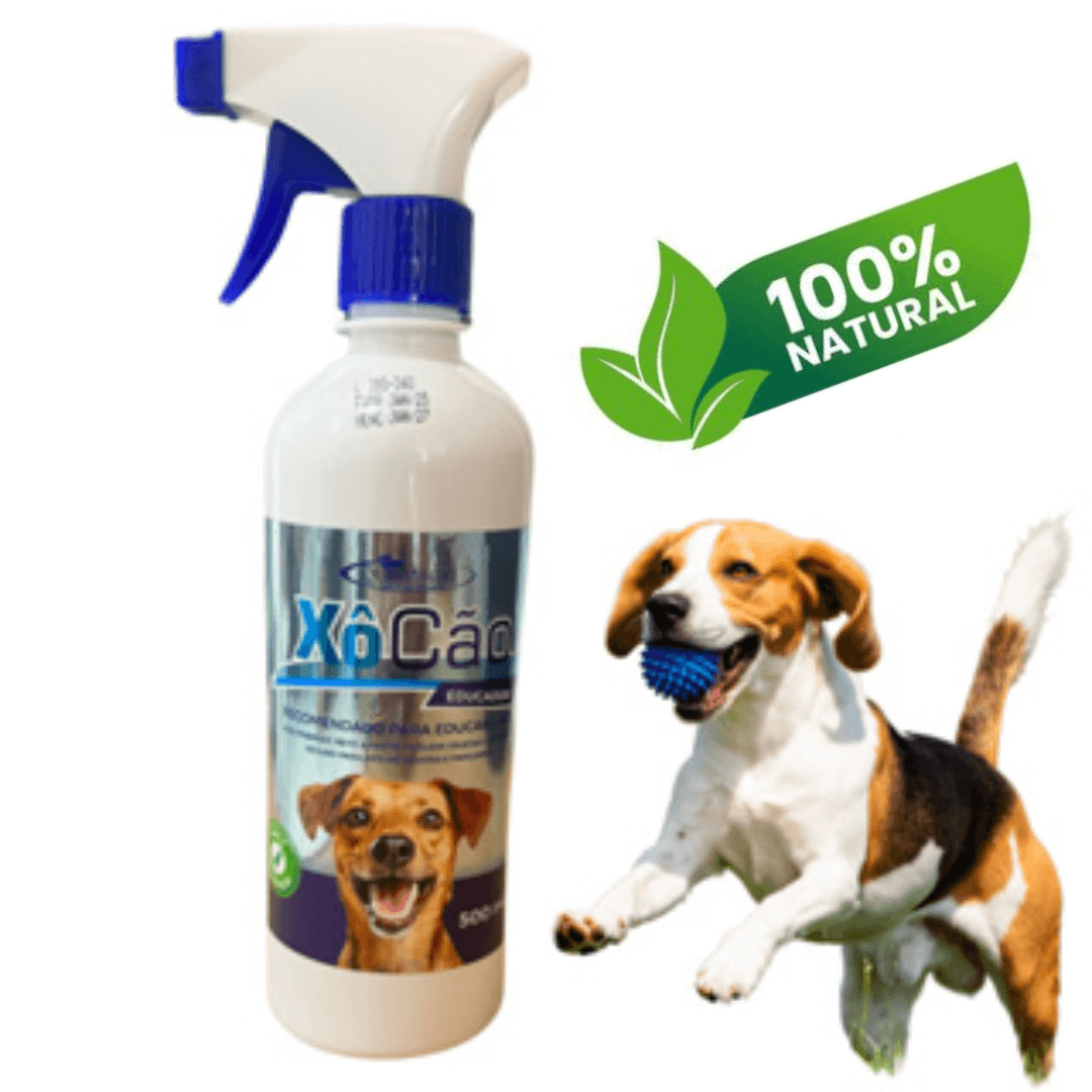 Xô Cão Educador e Repelente Sanitário em Spray